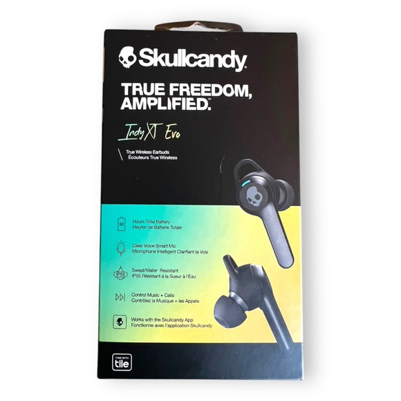 NIB Skullcandy Indy XT Evo True Wireless Earbuds Black Water Resistant